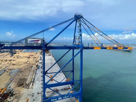 Large crane at Colombo West International Terminal.