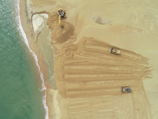 An aerial view of machineries reclamation the CWIT premises.