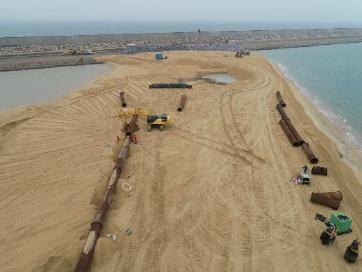 A new section of CWIT under construction.