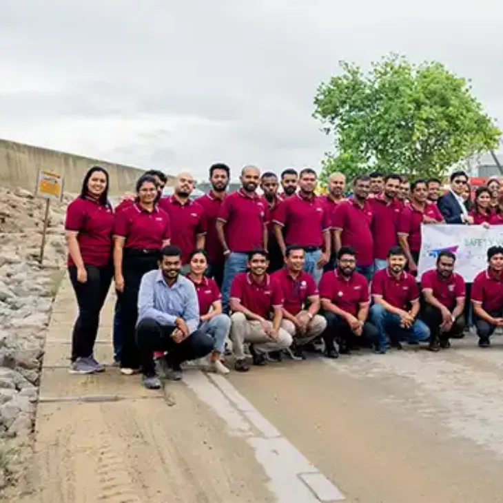 A group picture of the CWIT Team at field.