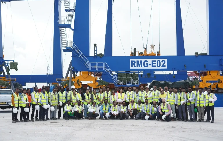 CWIT's First Batch of Automated CRMG Cranes Arrive at Colombo Port